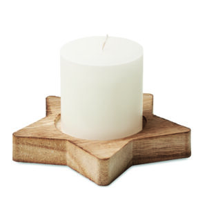 Bougeoir étoile avec bougie