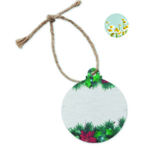 Décoration en papier semences