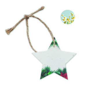 Décoration en papier semences