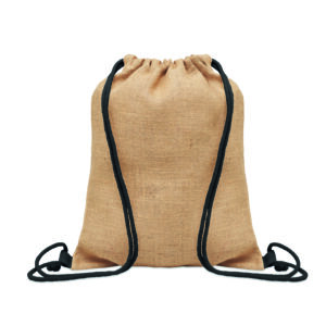 Sac à cordon en jute