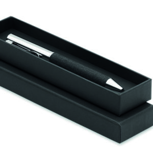 Stylo bille twist métal +boîte