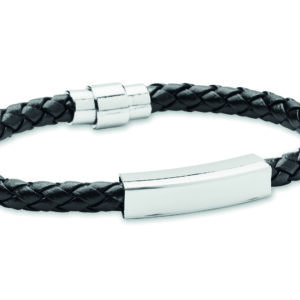 Bracelet tressé en simili cuir