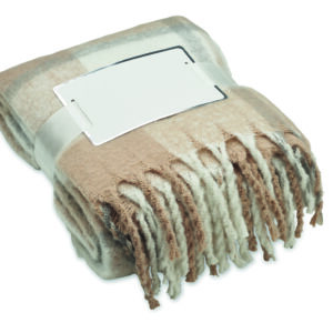 Couverture en mohair à carreaux