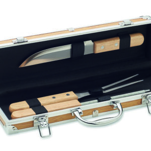 Ustensiles BBQ en acier inox.