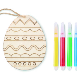 Set de peinture sur œuf en bois