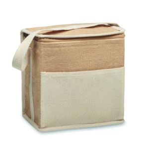 Sac isotherme toile et jute 3L