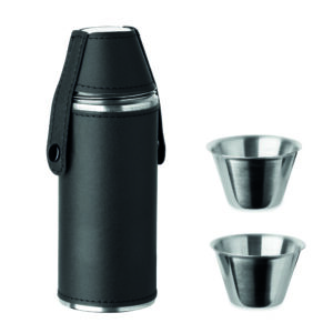 Bouteille avec gobelets