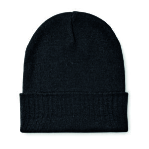 Bonnet tricoté avec revers