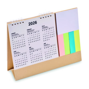 Calendrier de bureau avec mémo