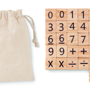 Jeu de comptage éducatif en boi