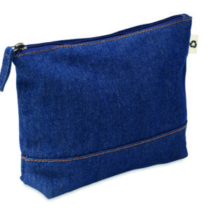 Trousse en denim recyclé