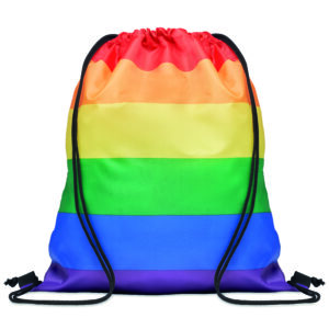 Sac à cordon arc-en-ciel  RPET