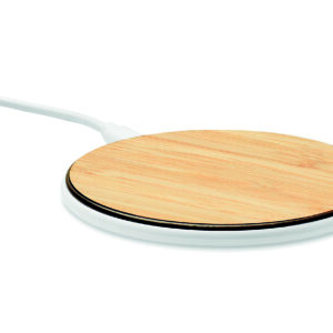 Chargeur sans fil 15W en bambou