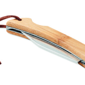 Couteau pliable en bambou