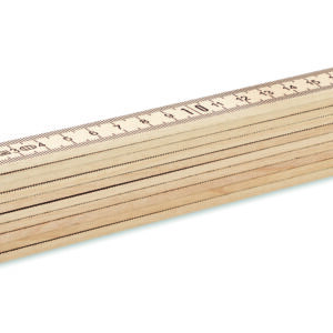 Règle de charpentier en bois 2m