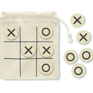 Jeu de morpion en bois