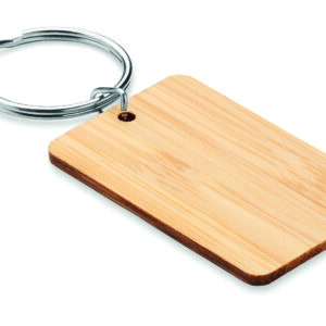 Porte-clés rectangulaire bambou