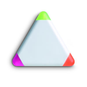 Surligneur 3 coul.triangulaire