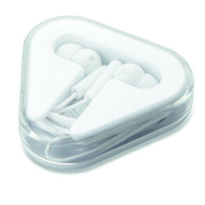 Écouteurs dans un boîtier