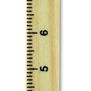 Stylo bille – règle en bois