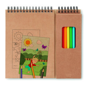 Set de coloriage avec bloc