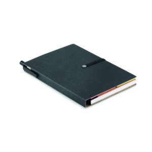 Carnet recyclé ligné et stylo