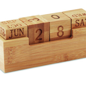 Calendrier en bambou