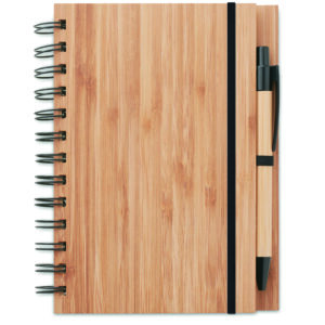 Carnet et stylo en bambou