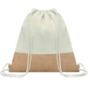 Sac à cordon avec détails jute