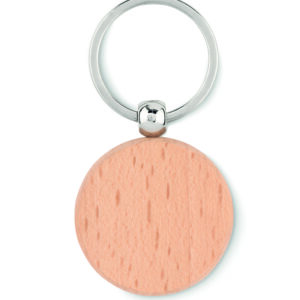Porte-clés rond en bois