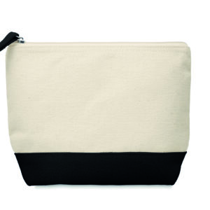 Trousse en coton bicolore