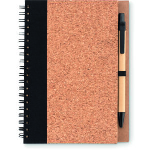 Carnet en liège avec stylo