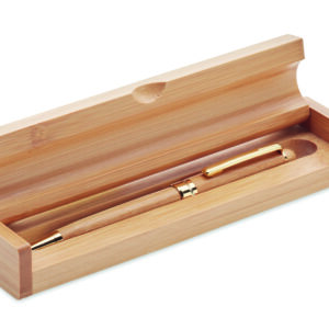 Stylo bille coffret bambou