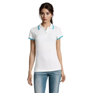 PASADENA WOMEN – Blanc/Aqua (L)